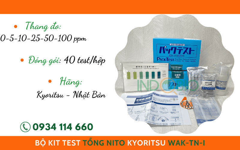Bộ test nhanh Tổng Nito trong nước thải WAK-TN-i Kyoritsu Nhật Bản